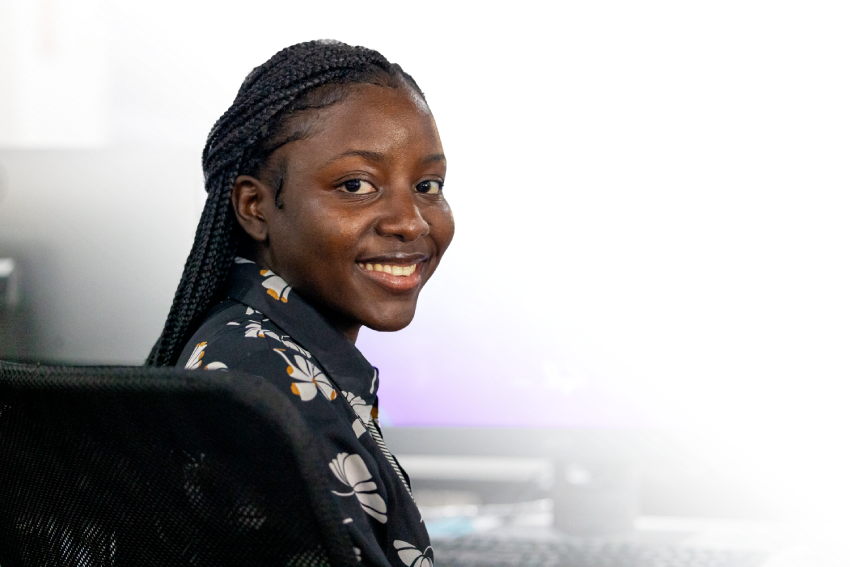 Pessoa sorrindo